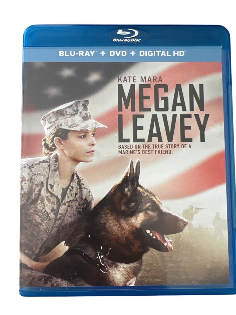 Megan Leavey Blu-Ray + DVD + Digital HD Movie 2017 Based On True Story Of Marine